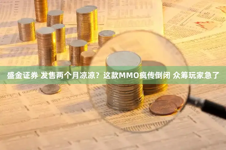 盛金证券 发售两个月凉凉？这款MMO疯传倒闭 众筹玩家急了